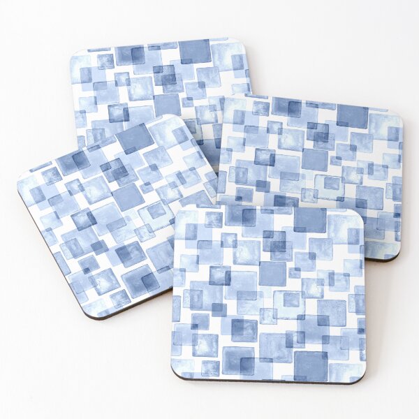 Item preview, Blue Retro art graphic Contemporary designed and sold by teaw-teaw.