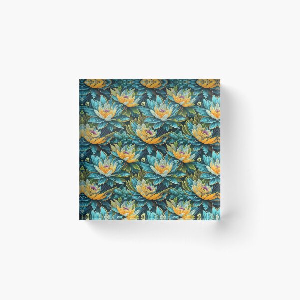 Item preview, Tranquil Lotus Blossoms Pattern designed and sold by BuyByButterfly.