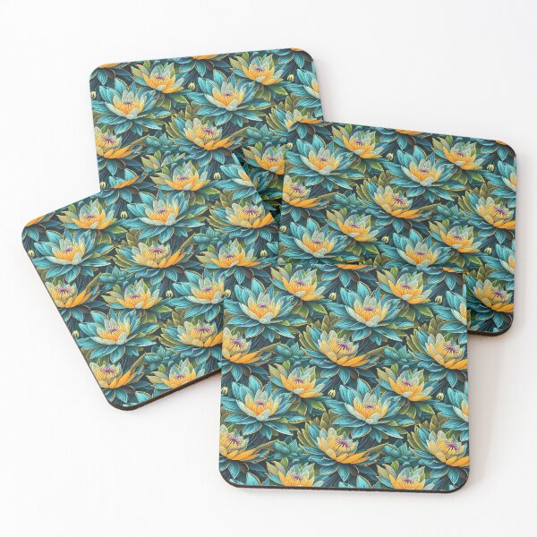 Item preview, Tranquil Lotus Blossoms Pattern designed and sold by BuyByButterfly.