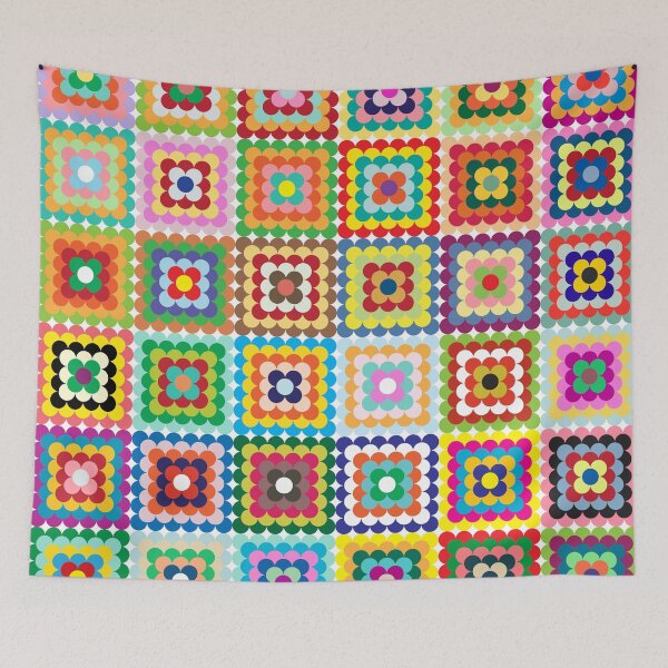 Item preview, Circle Granny Square Pattern designed and sold by JenTrinhArt.