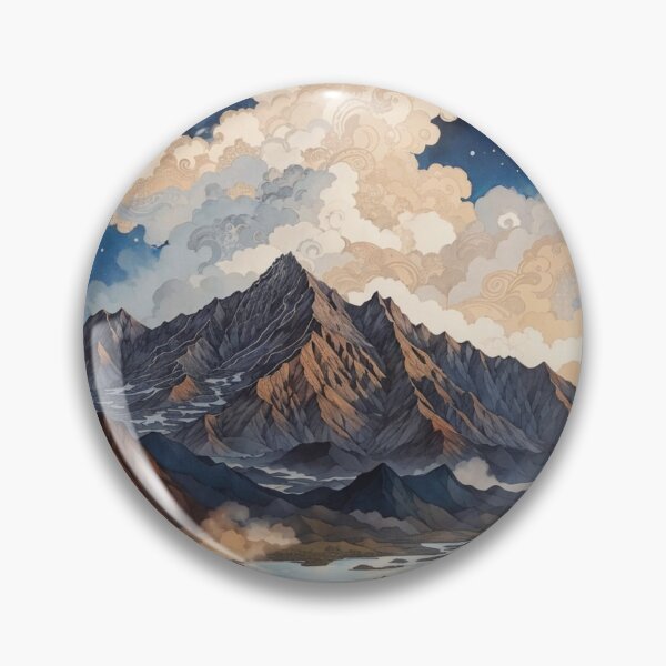 Item preview, Enchanted Skies: Illustrating the Majestic Mountain and Starlit Night designed and sold by Ngea.