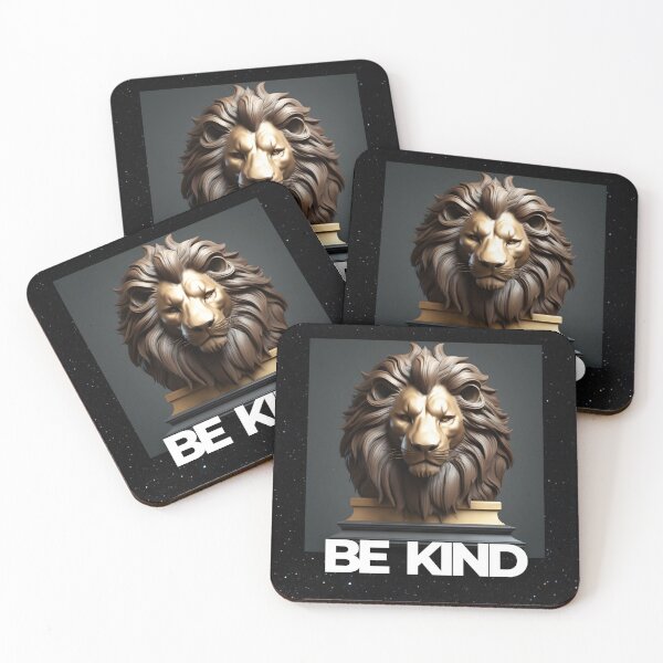 Item preview, The Be Kind Majestic Lion Statue - Cute Animal designed and sold by joejiing.