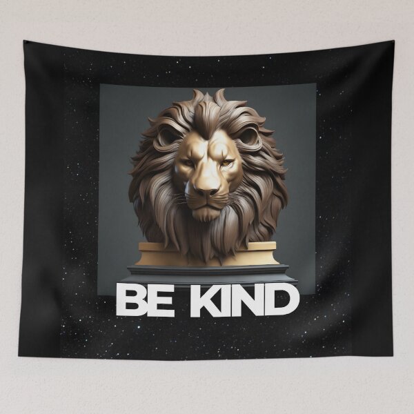 Item preview, The Be Kind Majestic Lion Statue - Cute Animal designed and sold by joejiing.