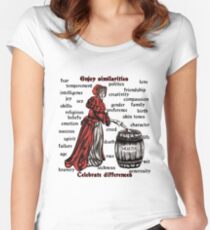 Embrace similarities Celebrate differences Women's Fitted Scoop T-Shirt