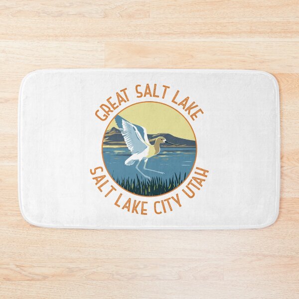 Item preview, Great Salt Lake American Avocet Retro Distressed Circle designed and sold by KrisSidDesigns.