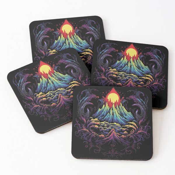 Item preview, Psychedelic Active Volcano: Roaring Depths Awake designed and sold by PsyCloth.