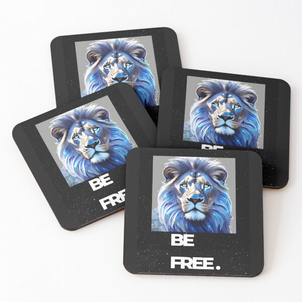 Item preview, Be Free Blue Lion - Cute Animal designed and sold by joejiing.