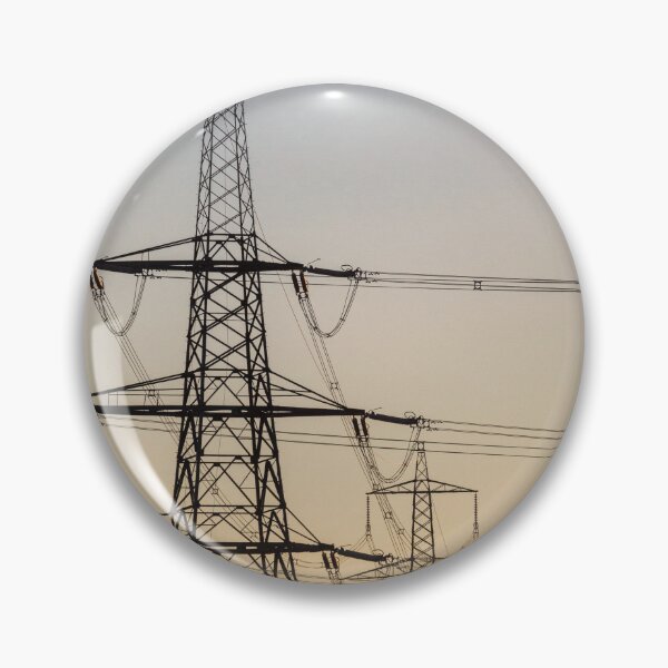 Item preview, Electricity Pylons at Sunset designed and sold by heidipics.