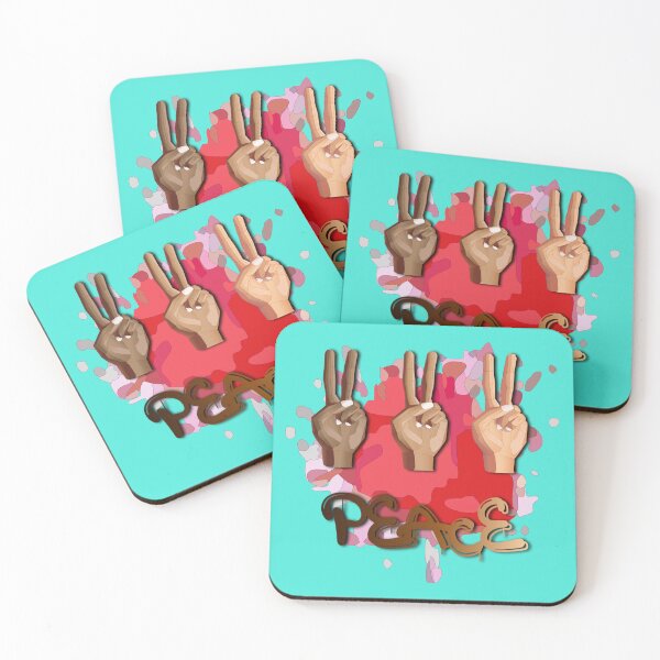 Item preview, Peace Splash (Red/Pink) designed and sold by HaNoFri.