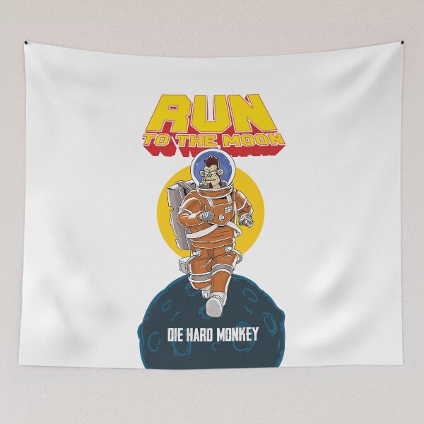 Item preview, Run to The Moon designed and sold by DieHardMonkey.