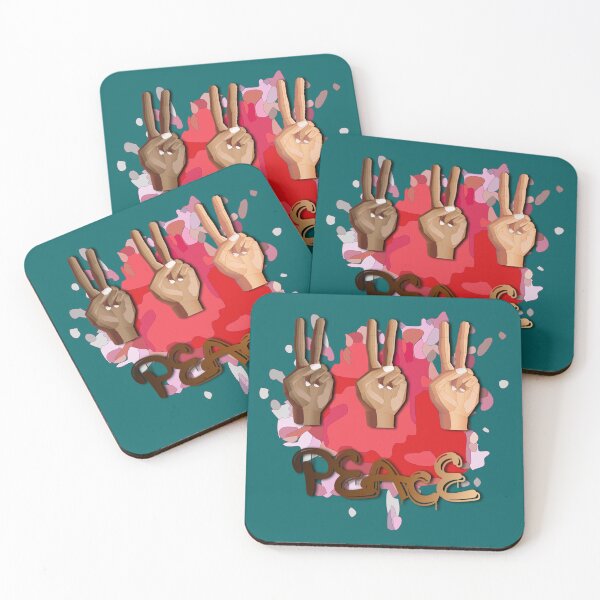 Item preview, Peace Splash (Red/Pink) designed and sold by HaNoFri.