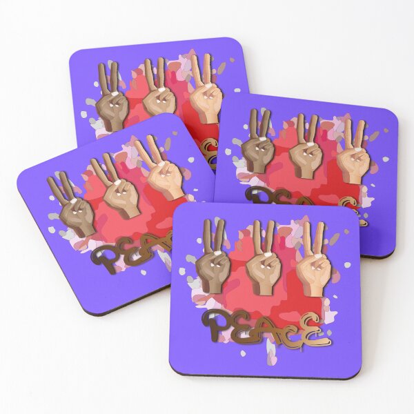Item preview, Peace Splash (Red/Pink) designed and sold by HaNoFri.
