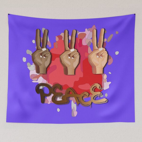 Item preview, Peace Splash (Red/Pink) designed and sold by HaNoFri.