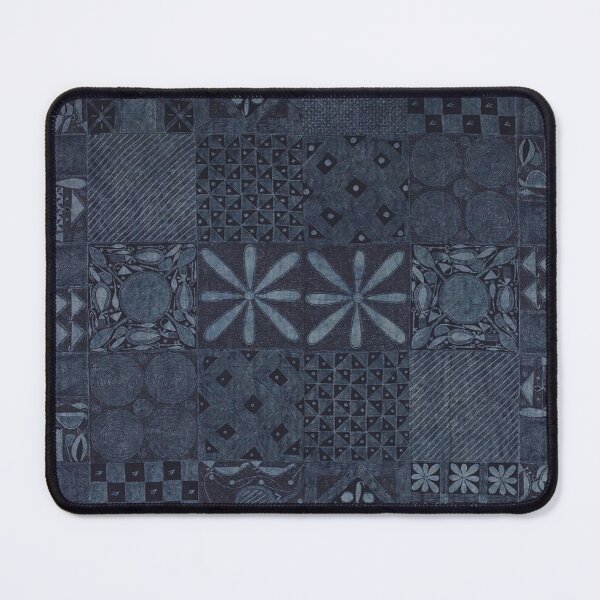 Item preview, Alokun Yoruba | Vintage Moody Blue Patchwork designed and sold by BossyCatHome.
