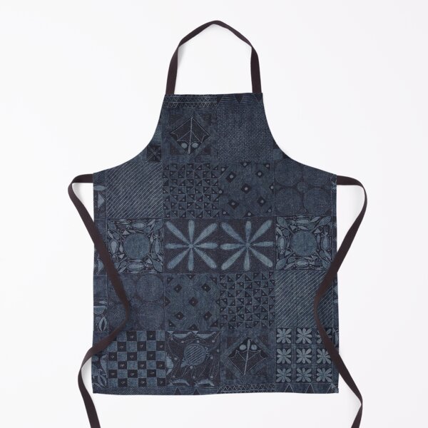 Item preview, Alokun Yoruba | Vintage Moody Blue Patchwork designed and sold by BossyCatHome.