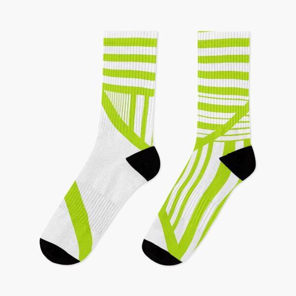 Item preview, Triangle Stripes in Lime Green and White designed and sold by LAEC-Shop.