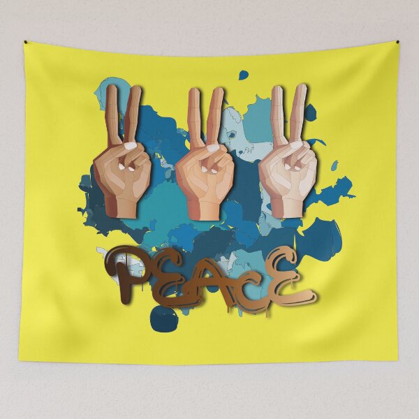 Item preview, Peace Splash (Dark Blue) designed and sold by HaNoFri.