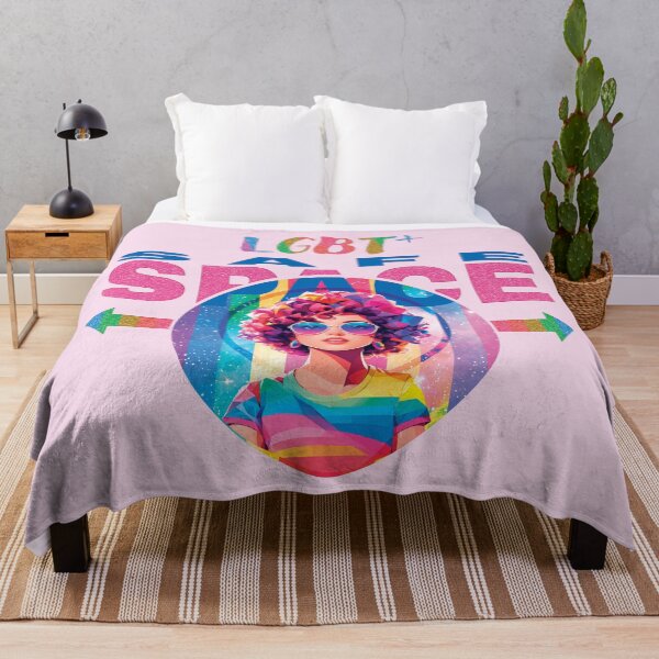 Item preview, LGBT Plus Safe Space Rainbow Community Sign Affirming You Are Safe Here Pop Art designed and sold by TriniTeeClub.