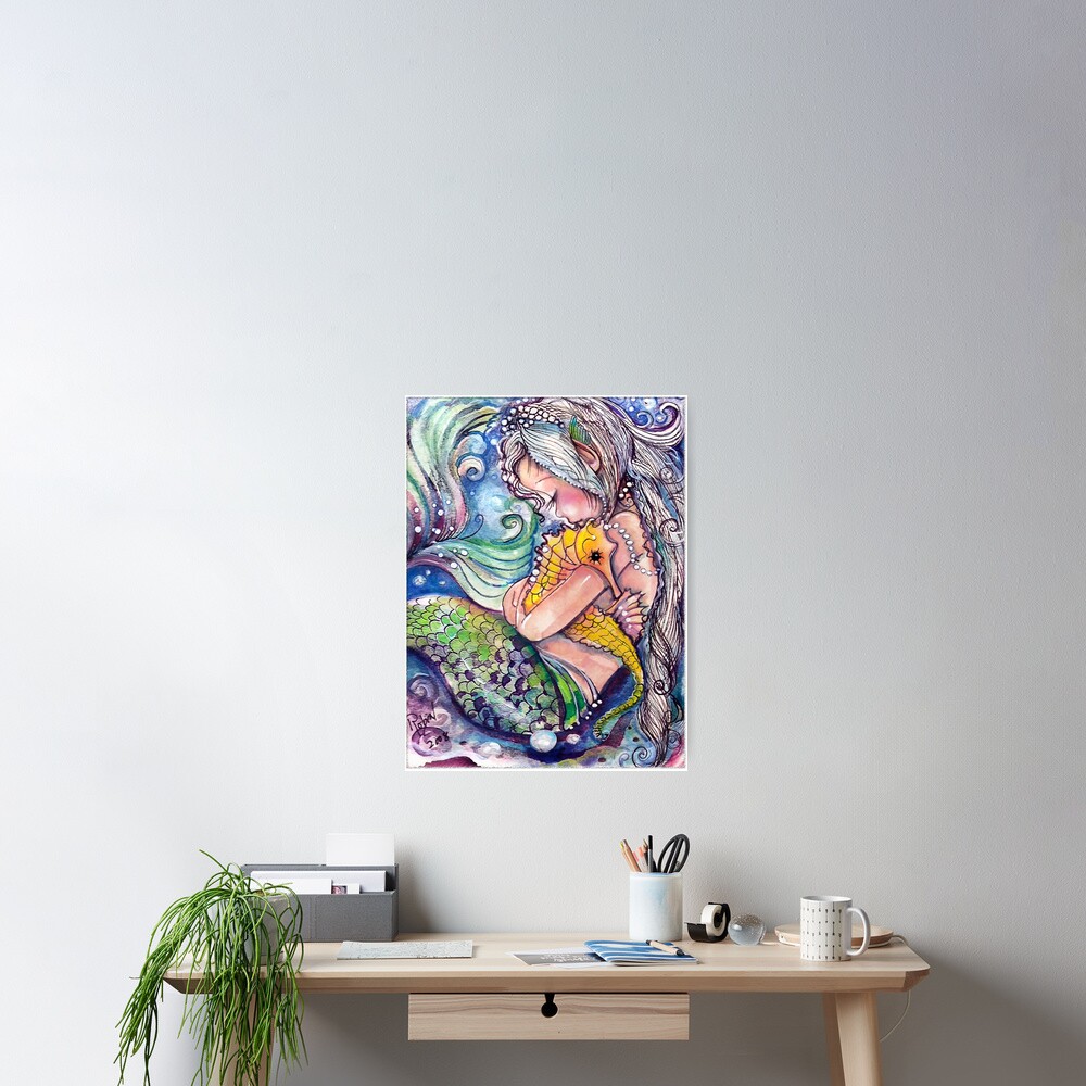 SeaHorse Hugs Poster