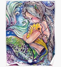 SeaHorse Hugs Poster