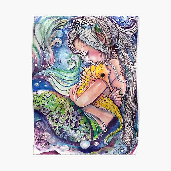 SeaHorse Hugs Poster