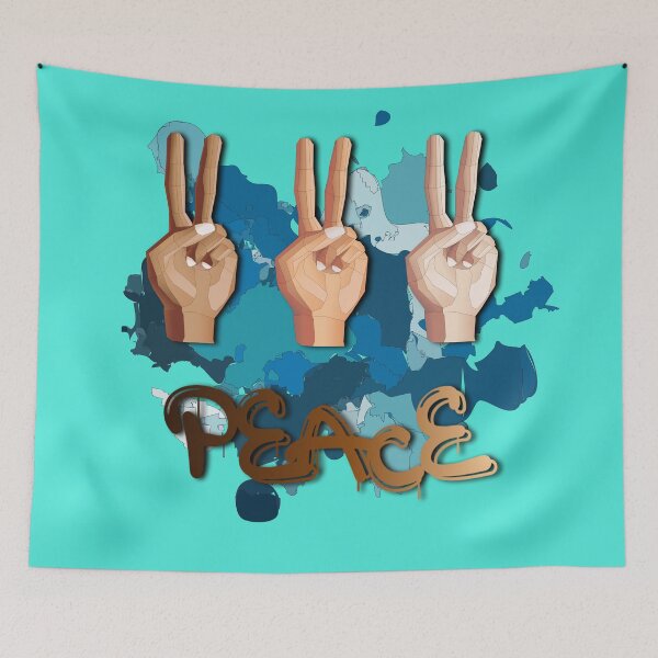 Item preview, Peace Splash (Dark Blue) designed and sold by HaNoFri.