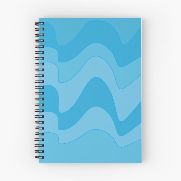 Item preview, Blue Wavy Stripes Pattern designed and sold by Nisha Prabhu.