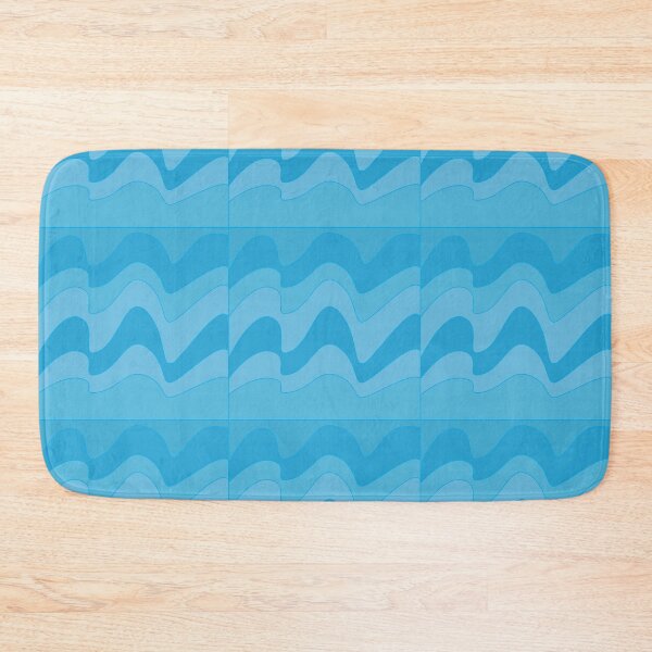 Item preview, Blue Wavy Stripes Pattern designed and sold by Nisha Prabhu.