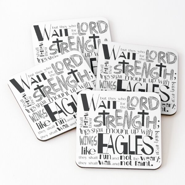 Item preview, But They Who Wait for the Lord Shall Renew Their Strength Isaiah 40:31 designed and sold by Alida Designs.