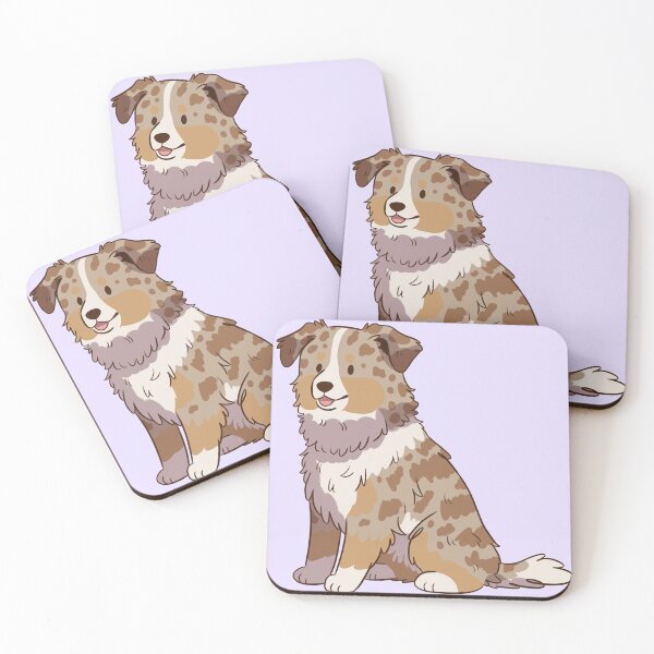 Item preview, Cute Red Merle Australian Shepherd Dog designed and sold by Yaragold.