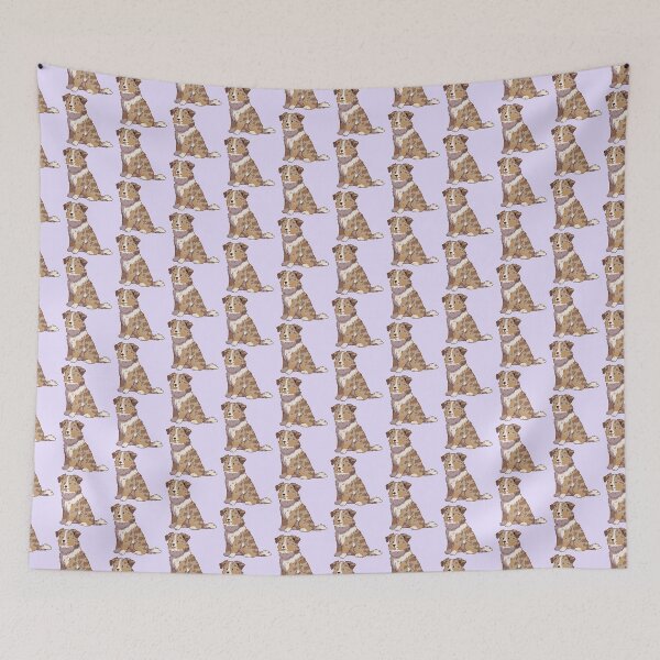 Item preview, Cute Red Merle Australian Shepherd Dog designed and sold by Yaragold.