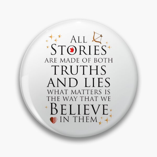 Item preview, All Stories Are Made of Both Truths and Lies designed and sold by Loveofbookshop.
