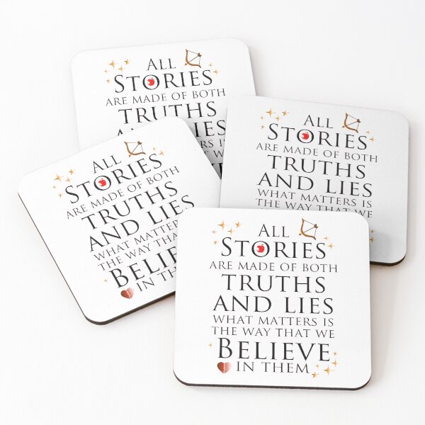 Item preview, All Stories Are Made of Both Truths and Lies designed and sold by Loveofbookshop.
