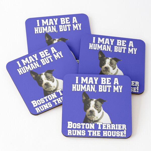 Item preview,  Boston Terrier Dog Owner I May Be A Human, But My Boston Terrier Runs The House designed and sold by fantasticdesign.