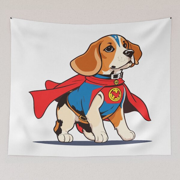 Item preview, Beagle Superhero Sidekick designed and sold by purrfect pattern.