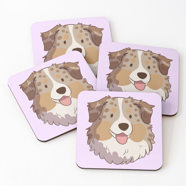 Item preview, Red Merle Australian Shepherd Dog Face designed and sold by Yaragold.