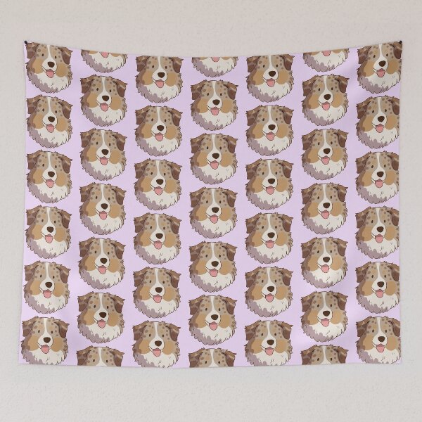 Item preview, Red Merle Australian Shepherd Dog Face designed and sold by Yaragold.