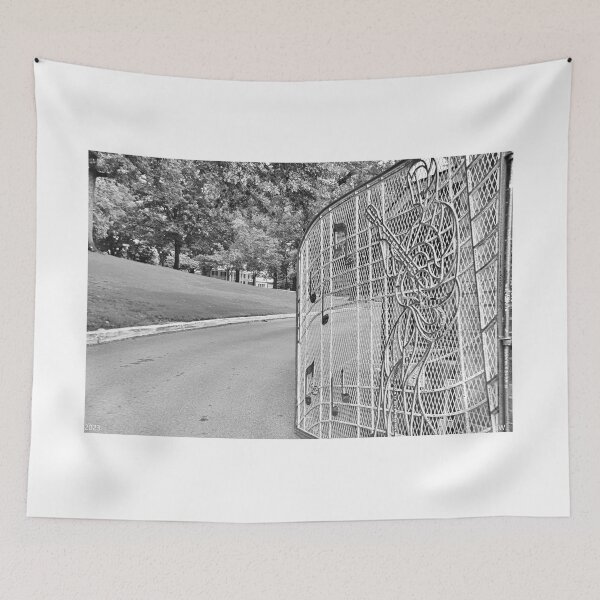 Item preview, Graceland Gate Memphis Tennessee Black And White designed and sold by LisaWootenPhoto.