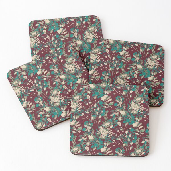 Item preview, Botanic ink brown dark designed and sold by Alessandro Remo Mazzoni Remotextiles.