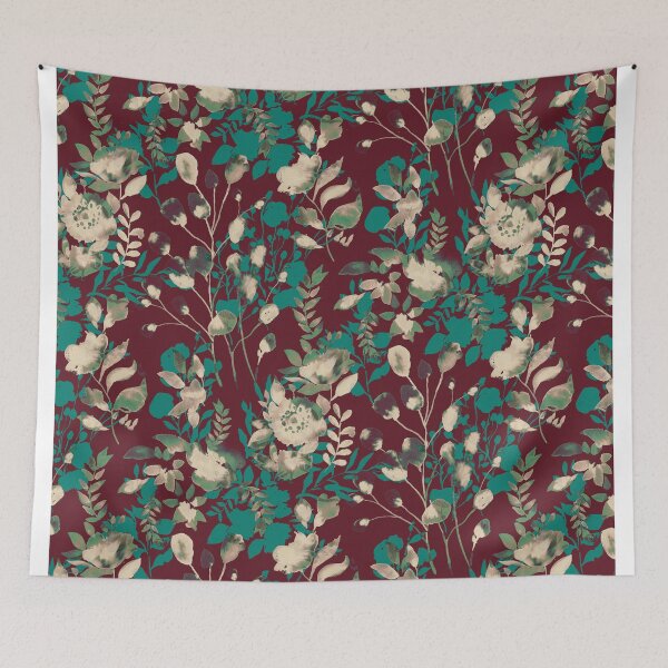 Item preview, Botanic ink brown dark designed and sold by Alessandro Remo Mazzoni Remotextiles.