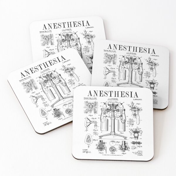 Item preview, Nurse Doctor Anesthesia Medical Anesthetist Vintage Patent designed and sold by GrandeDuc.