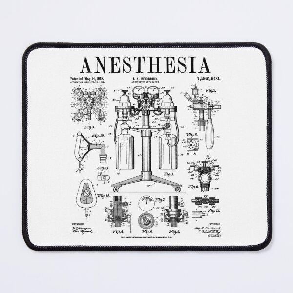 Item preview, Nurse Doctor Anesthesia Medical Anesthetist Vintage Patent designed and sold by GrandeDuc.