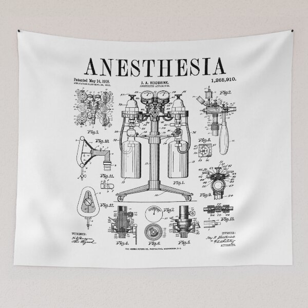 Item preview, Nurse Doctor Anesthesia Medical Anesthetist Vintage Patent designed and sold by GrandeDuc.