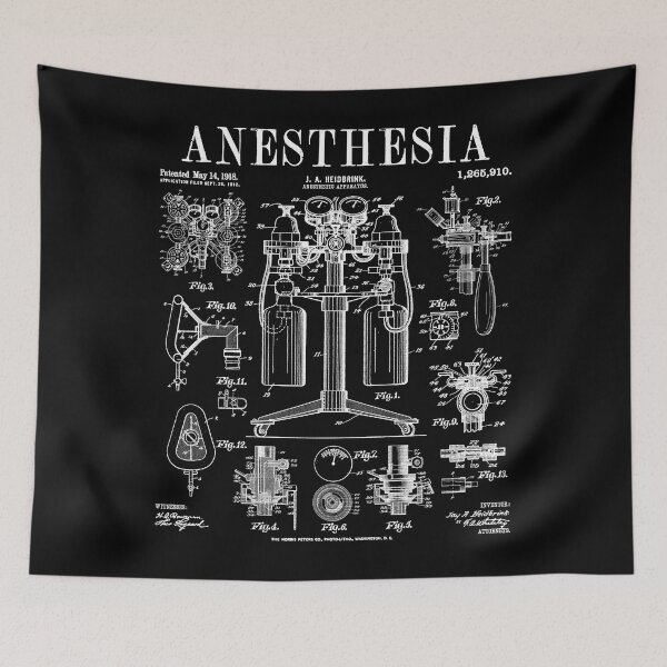 Item preview, Nurse Doctor Anesthesia Medical Anesthetist Vintage Patent designed and sold by GrandeDuc.