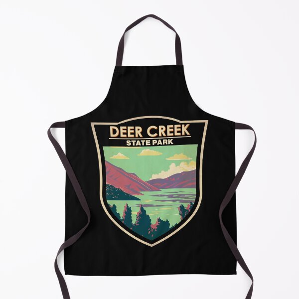 Item preview, Deer Creek State Park Utah Travel Art Badge designed and sold by KrisSidDesigns.