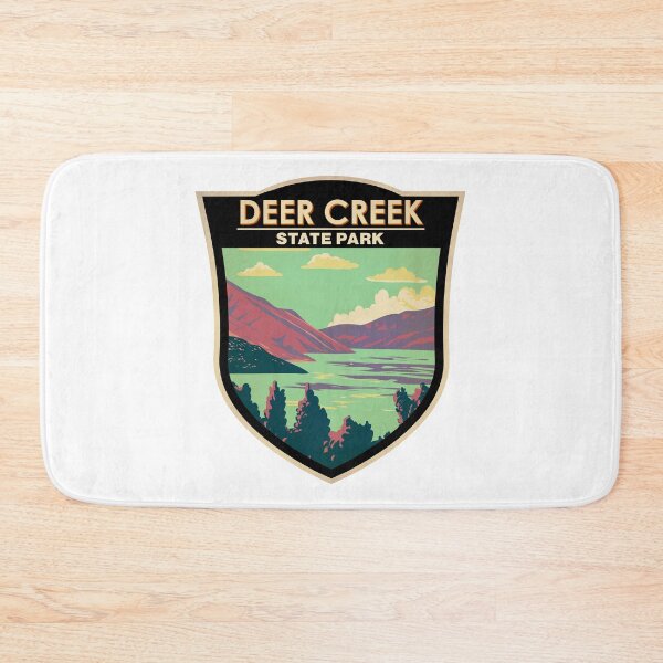 Item preview, Deer Creek State Park Utah Travel Art Badge designed and sold by KrisSidDesigns.