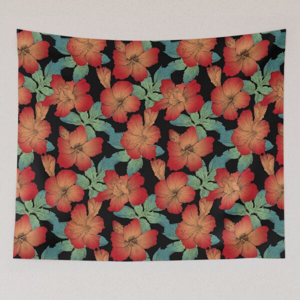 Item preview, Colorized drawing hibiscuses. Maxi size, maxi appearance designed and sold by MartaHorodniczy.