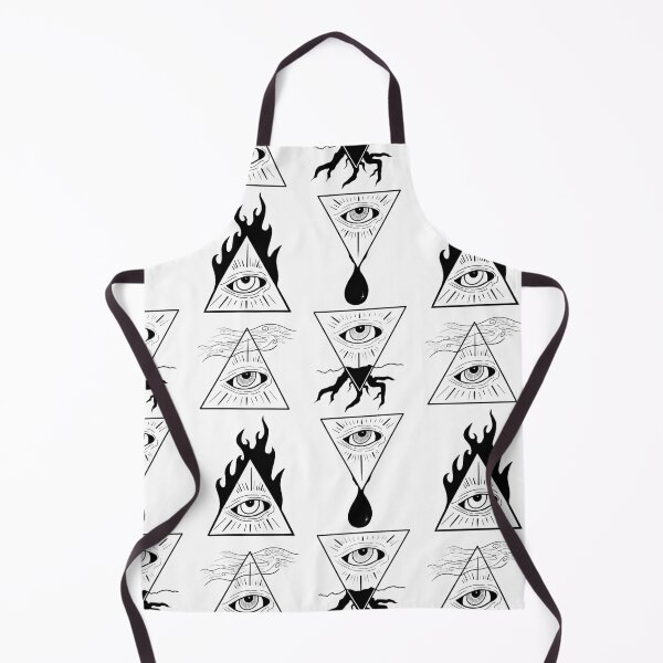 Item preview, Alchemical elements pattern (black) designed and sold by Martin "Jack" Lacasse.