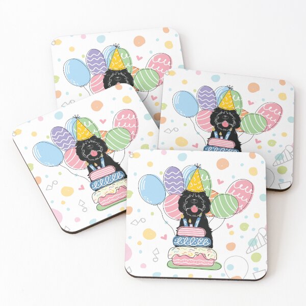 Item preview, Black Sheepadoodle Birthday Party designed and sold by Lulupainting.