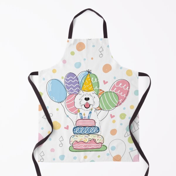 Item preview, White Sheepadoodle Birthday Party designed and sold by Lulupainting.